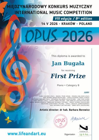 Jan Bugała - Dyplom