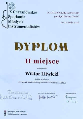 Wiktor Litwicki - Dyplom