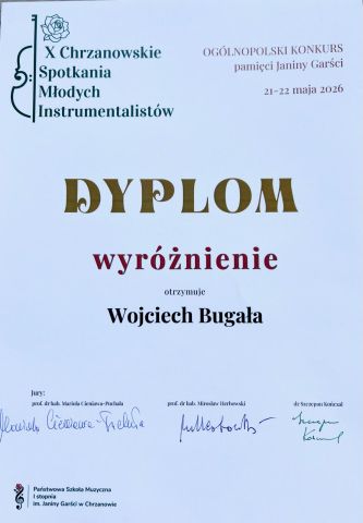 Wojciech Bugała - Dyplom